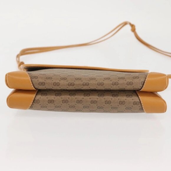 GUCCI Micro GG Supreme Shoulder Bag PVC Beige Gold 007 92 5548 Auth ep10883 - Picture 7 of 16